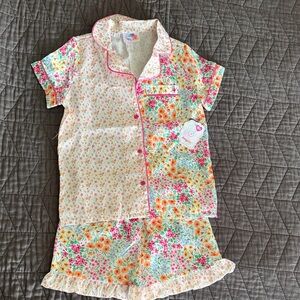 Girls' solo Floral Short Pajama Set New w/tags size 10